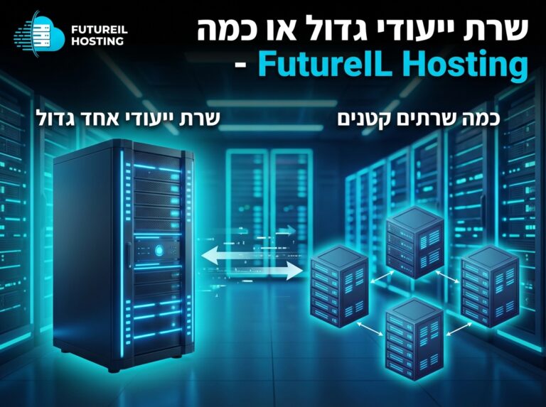 שרת ייעודי אחד גדול או כמה שרתים קטנים