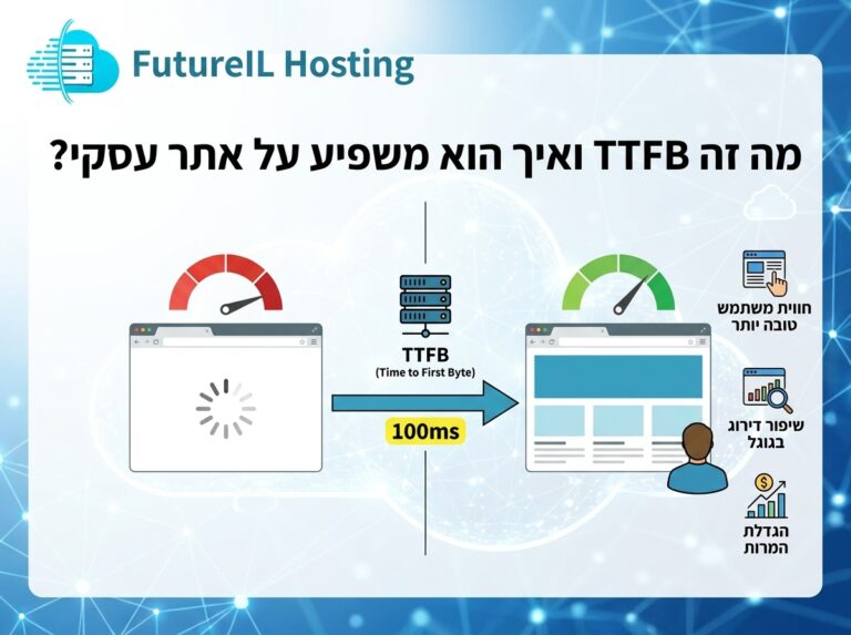 מה זה TTFB ואיך הוא משפיע על אתר עסקי