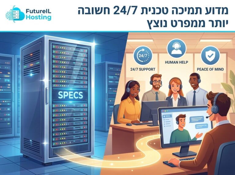 למה תמיכה טכנית זמינה חשובה יותר ממפרט נוצץ