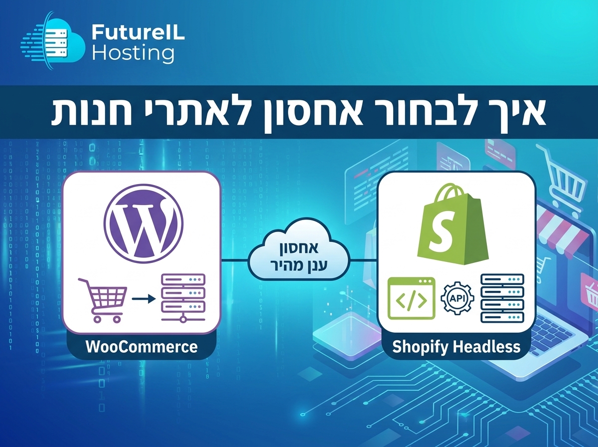 איך לבחור אחסון לאתרי חנות (WooCommerce / Shopify Headless)
