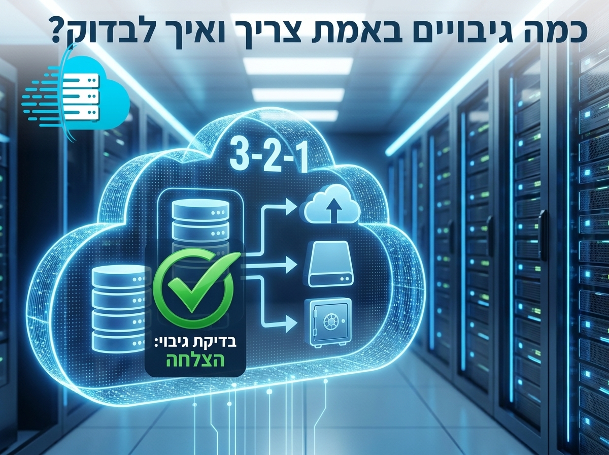 כמה גיבויים באמת צריך ואיך לבדוק שהם עובדים