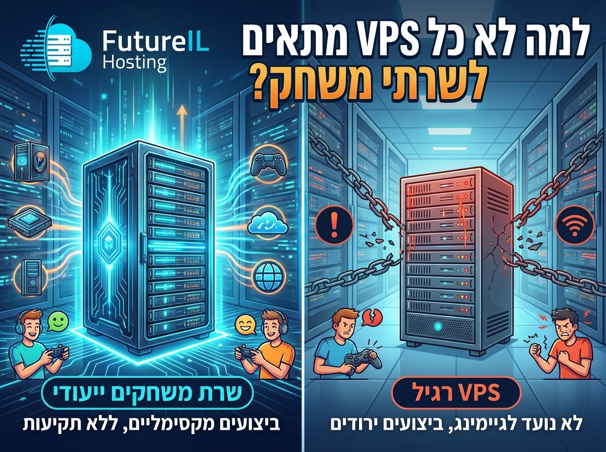 למה לא כל VPS מתאים לשרתי משחק
